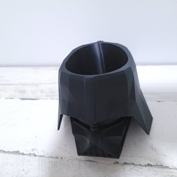 Darth Vader Planter - Low Poly Darth Vader - Star Wars Themed Planter - Picture 3 of 7